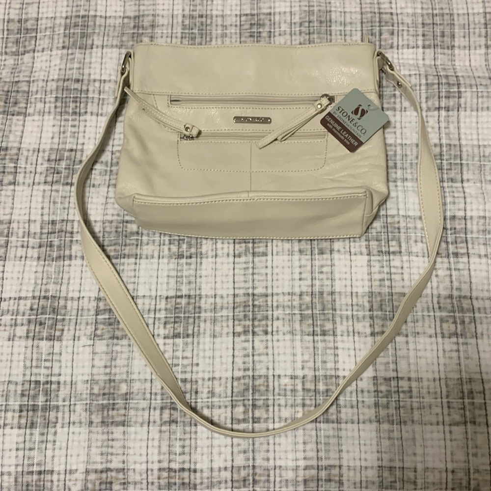 Stone & co by Stone Mountain cream shoulder bag new with tags